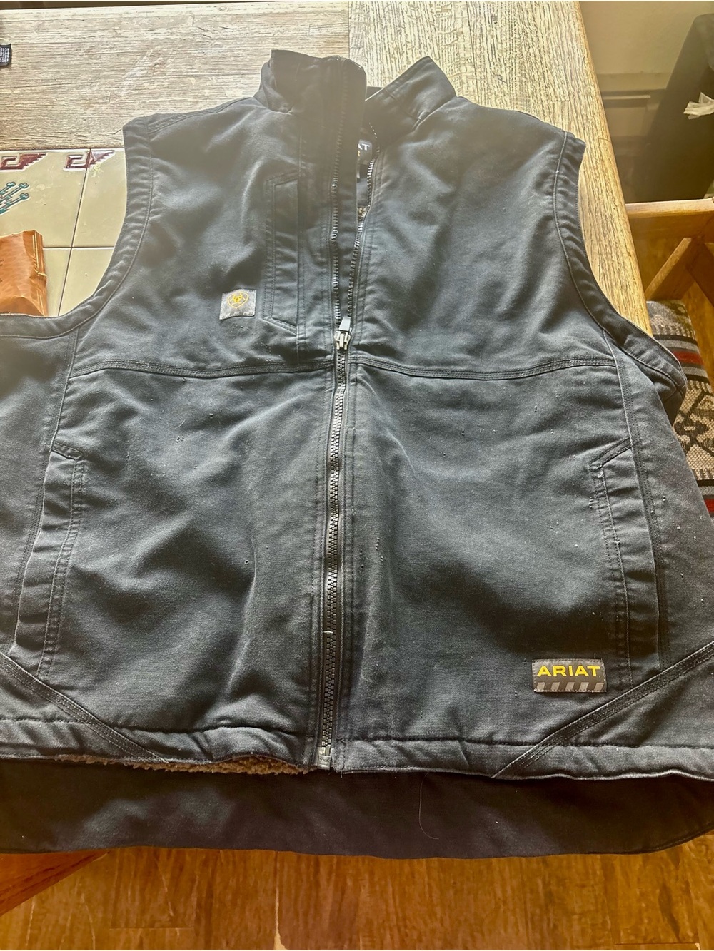 Ariat Black Logo Work Vest XXL
